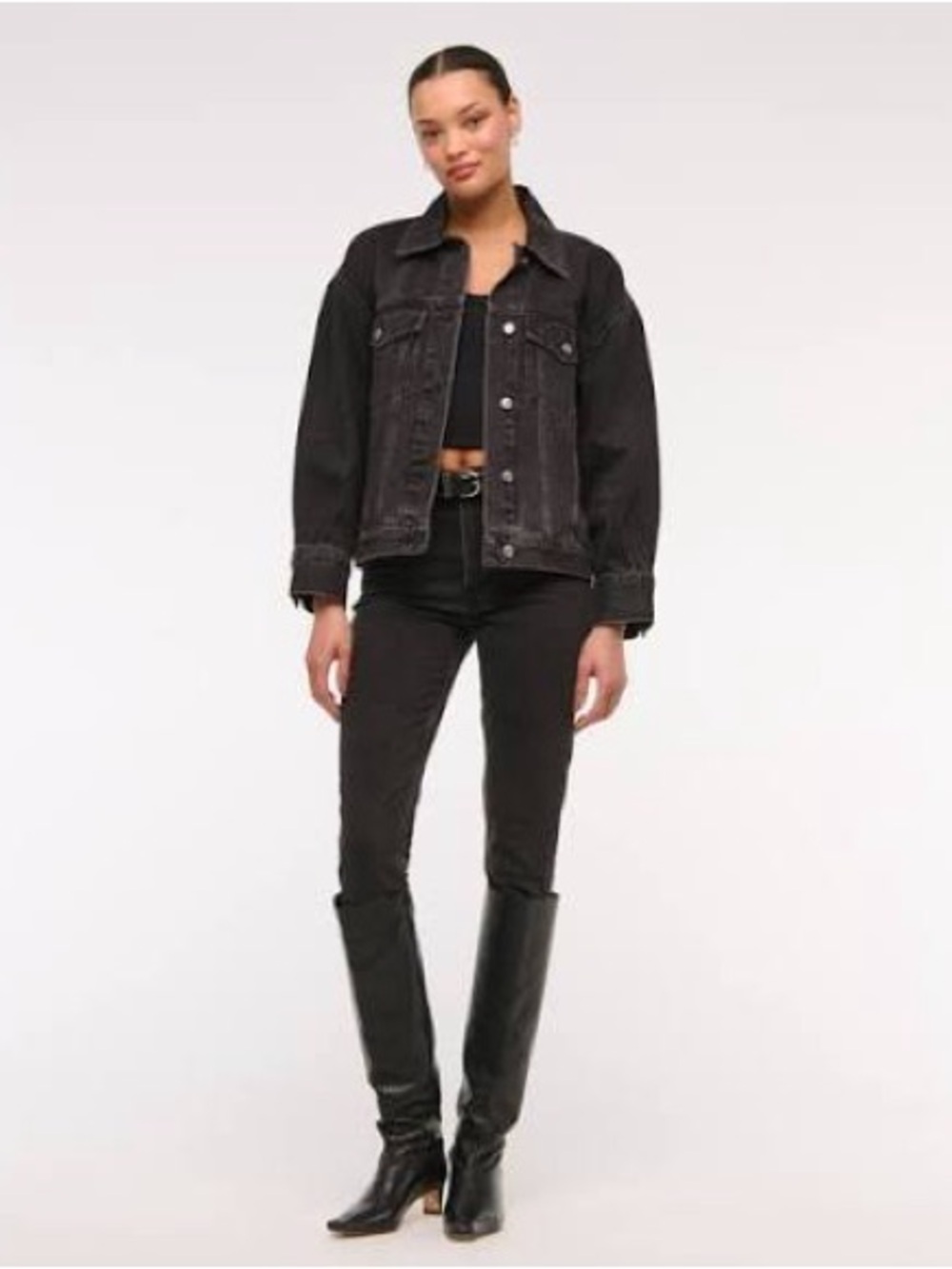 Abercrombie High Rise Modern Skinny Jean Black 31